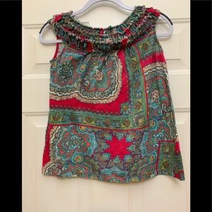 Anthropologie Meadow Rue Burn Out Cotton Top XS